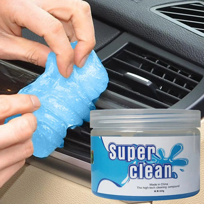Car Cleaning Gel – Soft Reusable Dust Cleaning Putty for Air Vents, Dashboard, Door & Window Gaps, Keyboard & Odor Absorption