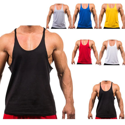 Men's Cotton Gym Tank Top – Sleeveless Bodybuilding Training Vest for Fitness, Workout & Muscle Training