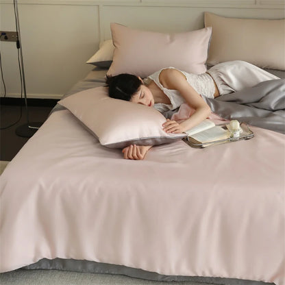100% Mulberry Silk Bedding Set – Luxury Duvet Cover, Bed Sheet & Pillowcase Set