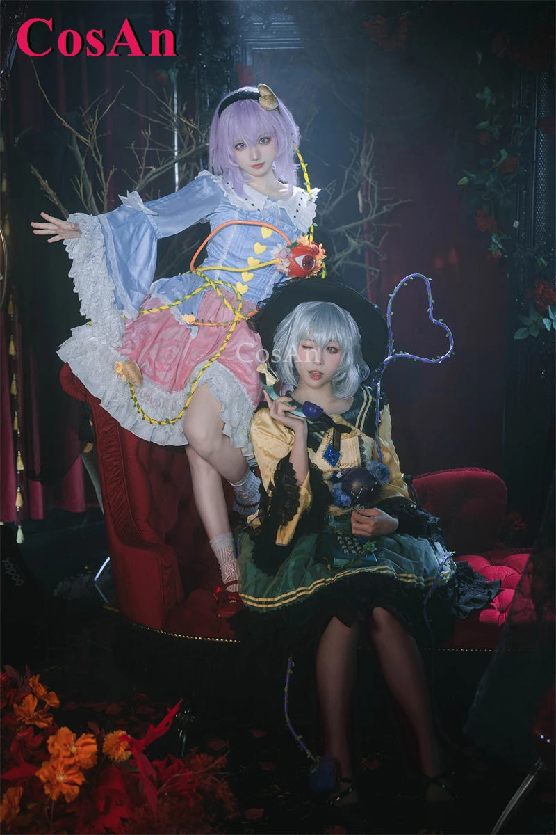 Touhou Project Komeiji Koishi Cosplay Costume Dress – Elegant Sweet Formal Outfit for Game Cosplay, Party, Halloween & Roleplay Wear
