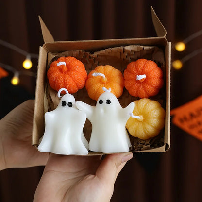 Halloween Ghost Scented Candle – Creative Wax Ghost Candle for Aromatherapy, Home Decoration & Premium Holiday Gifts