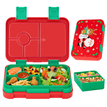 Fiambrera Bento para niños – Recipiente de comida portátil a prueba de fugas para la escuela, viajes y picnics, fiambrera para estudiantes apta para microondas para frutas, aperitivos y comidas