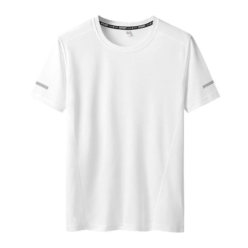 1/2PCS Plus Size Men's Quick-Dry T-Shirts – Short-Sleeve Gym & Running Tops, Lightweight Fitness Training Jerseys & Sportswear