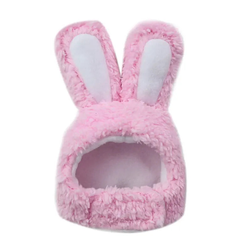 Funny Bear Cat Hat – Plush Winter Pet Head Cover for Cats & Small Dogs, Cute Warm Cosplay Costume & Dress-Up Headwear