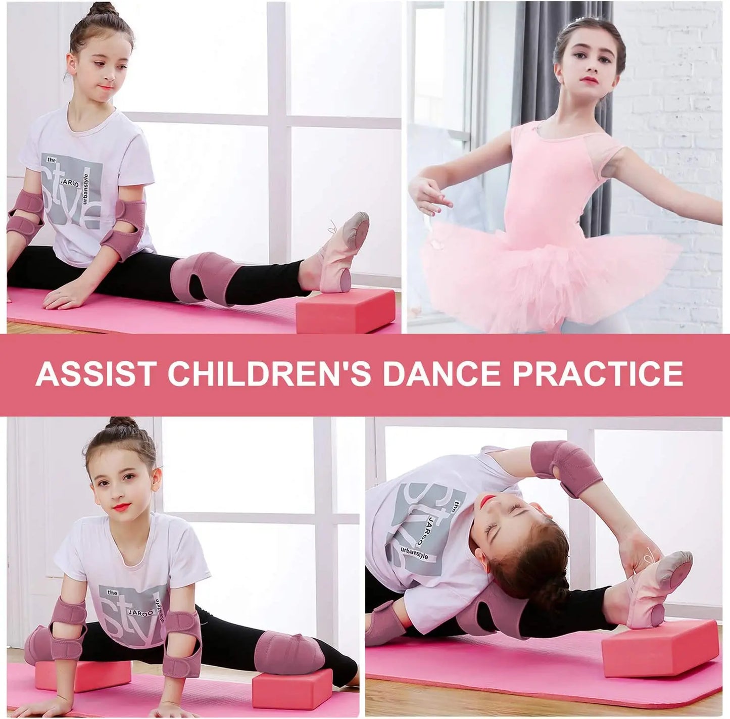 2 PCS Briques en mousse EVA pour le yoga – Outils de soutien légers pour le yoga, les étirements, l'entraînement de danse, la mise en forme du corps et les exercices de fitness