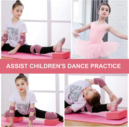 2 PCS Briques en mousse EVA pour le yoga – Outils de soutien légers pour le yoga, les étirements, l'entraînement de danse, la mise en forme du corps et les exercices de fitness