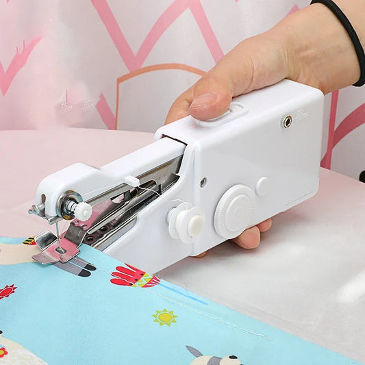 Máquina de coser portátil de mano – Herramienta de costura mini inalámbrica de puntada rápida para reparaciones de ropa y manualidades