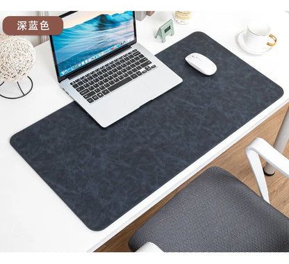 Waterproof PU Leather Desk Mat - Large Non-Slip Mouse Pad & Keyboard Desk Protector for Laptop, Office & Gaming