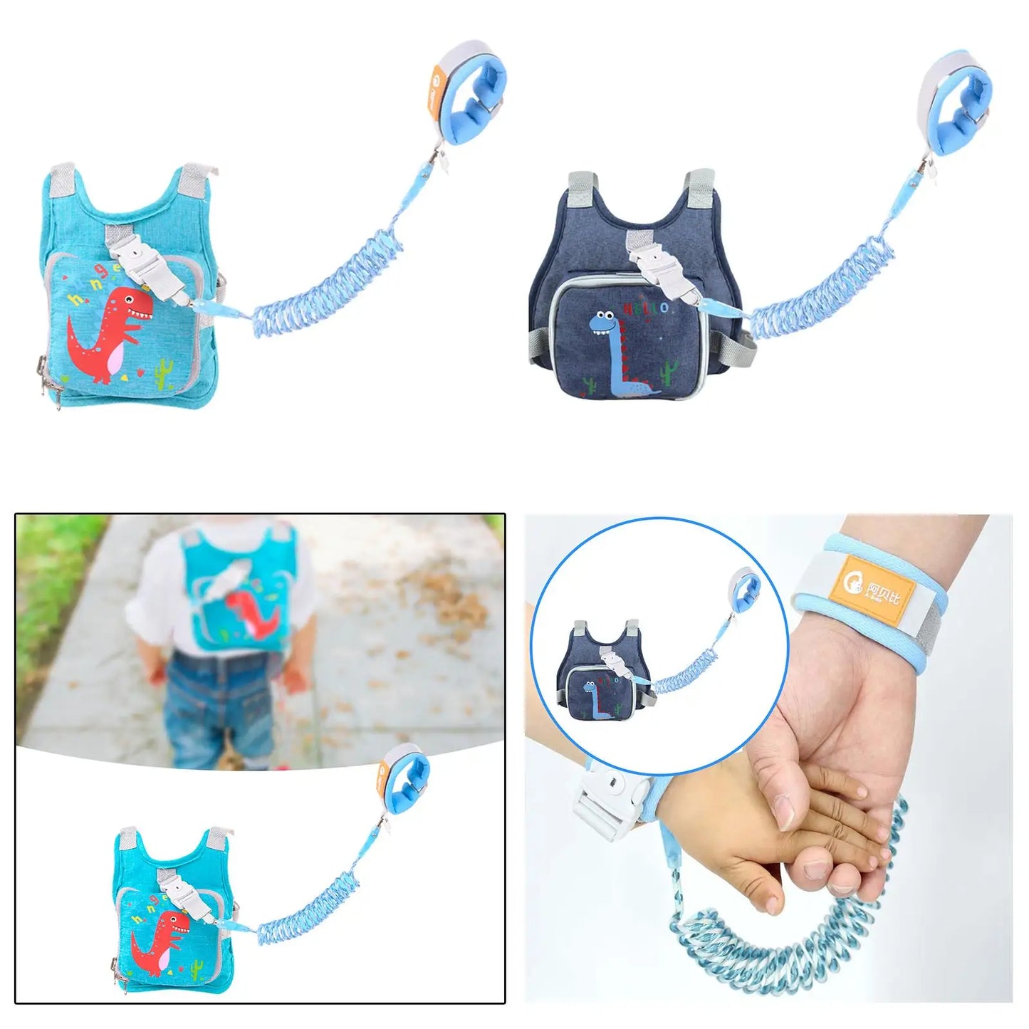 Lien de poignet anti-perte pour enfants, harnais de sécurité réglable pour la marche des enfants, pour les voyages et l'extérieur