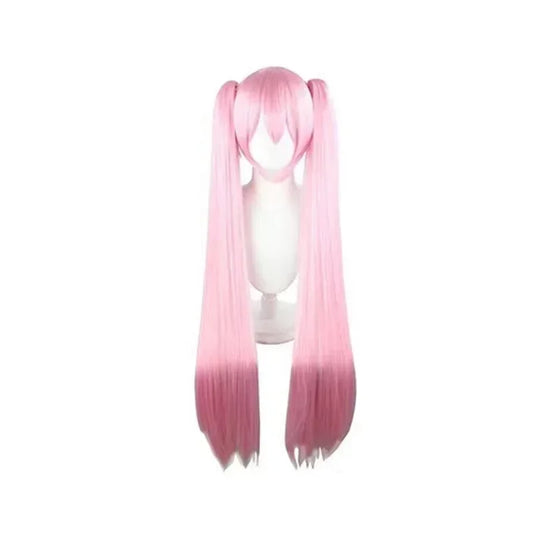 Disfraz de Cosplay de Hatsune Miku – Traje de Flor de Cerezo Sakura con Peluca (Set de Actuación de Halloween para Niñas)