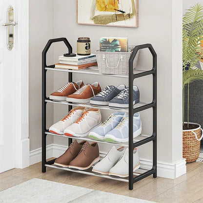 4-Tier Shoe Rack Organizer Multi-Layer Storage Shelf for Entryway, Closet & Dorm