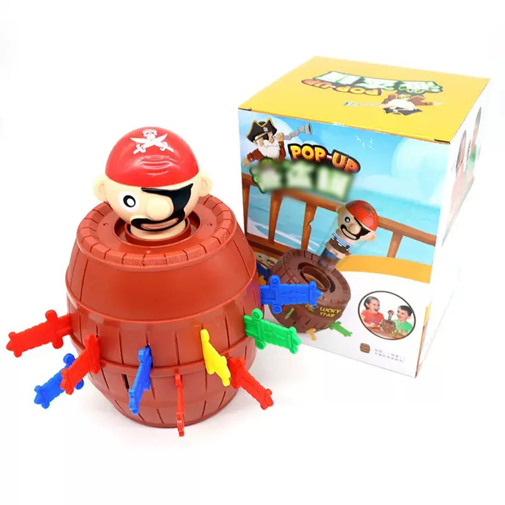 Pirate Bucket Sword Game – Interactive Trick Board Game, Surprise Pop-Up Pirate Toy, Family Party Strategy Game, Fun Parent-Child Challenge Activity Gift