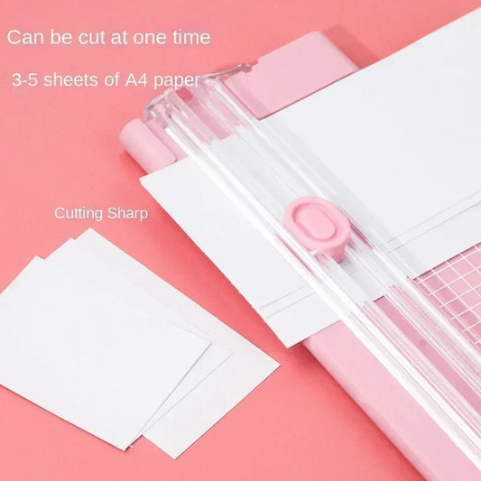 Cortador de papel y guillotina A4 – Máquina de corte bidireccional con regla extensible para fotos, álbumes de recortes y manualidades