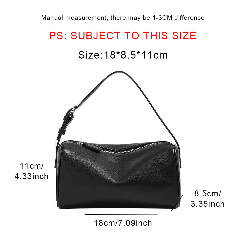 Bolso bandolera retro de cuero dividido de los 90 para mujer – Mini bolso de hombro de lujo 2026, bolso de moda de gamuza de piel de vaca suave con correa de un solo hombro para estilo casual y vintage