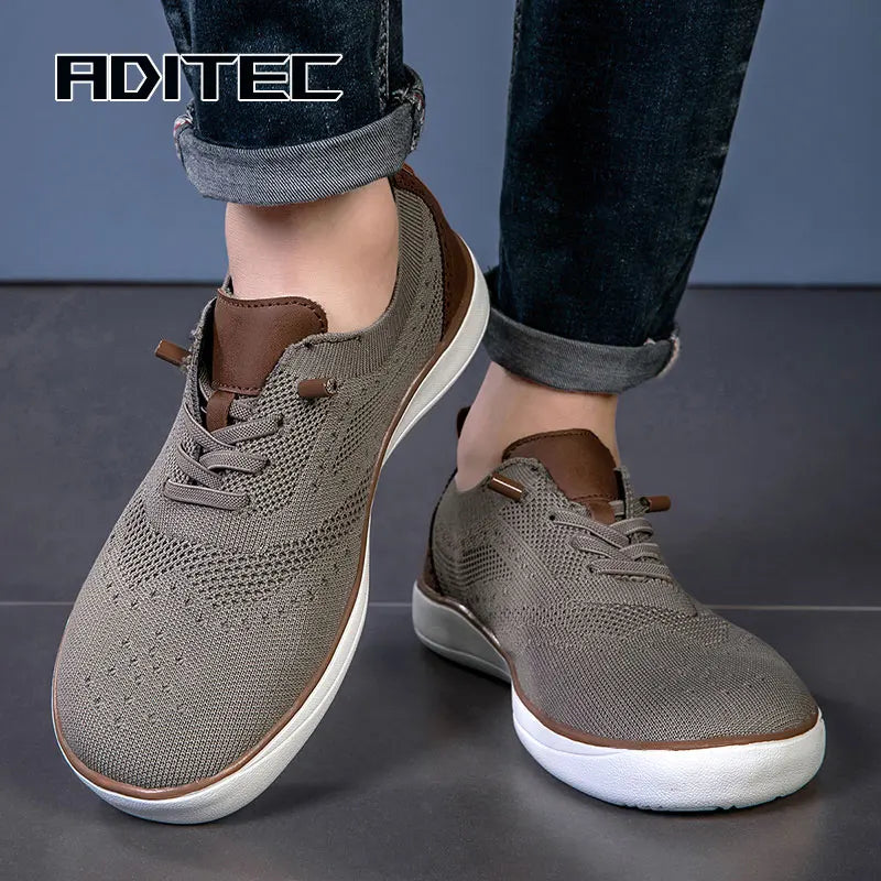 Chaussures de marche larges pour hommes – Baskets décontractées extra larges, chaussures confortables, légères et souples pour pieds larges