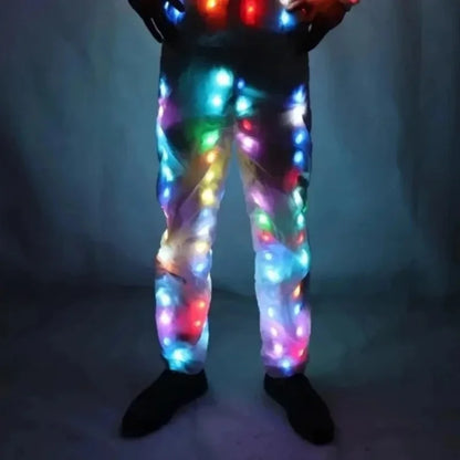 LED Light-Up Rave Jacket – Waterproof Glowing Costume for Dance, Festivals & Night Events