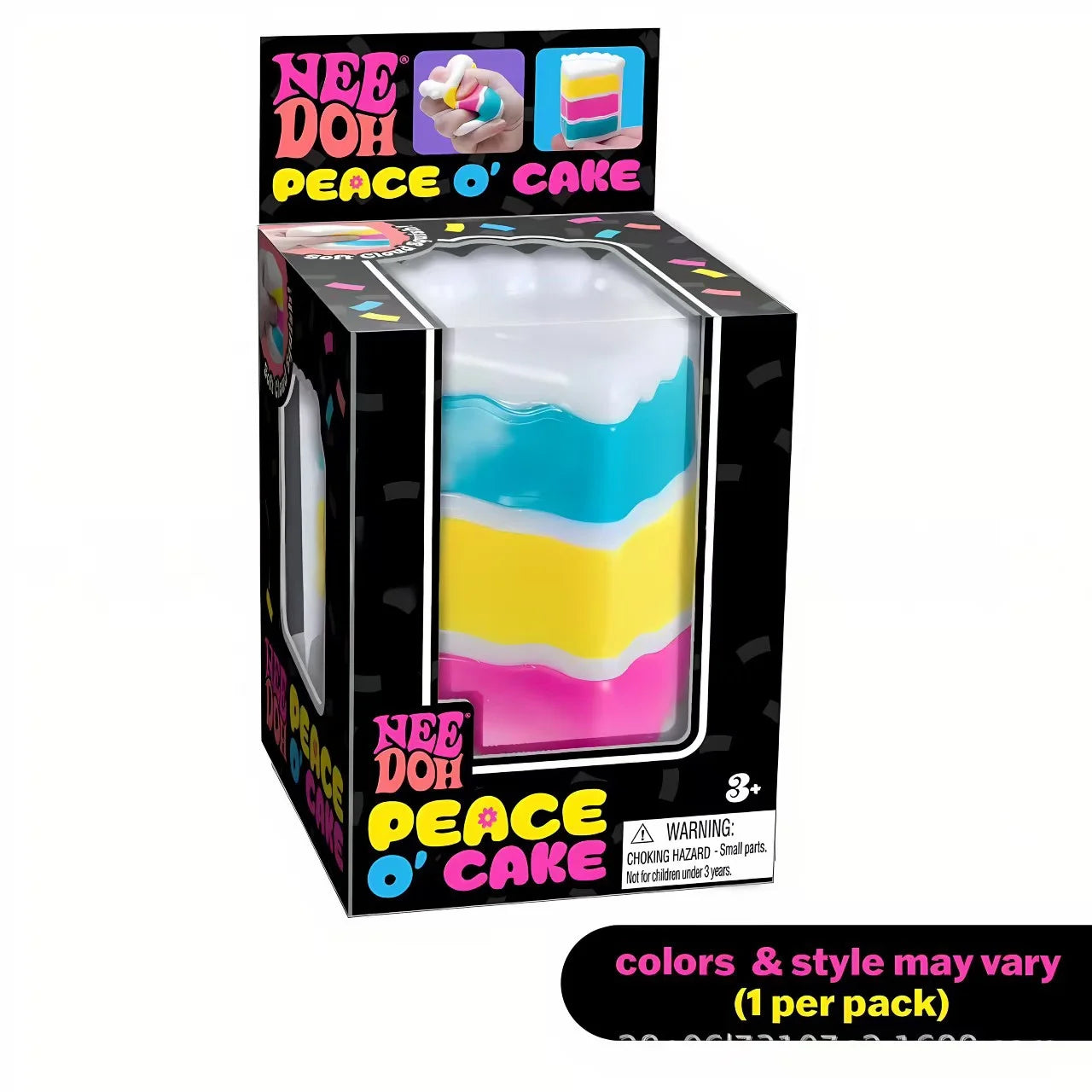 Schylling Needoh Nice Cube Sensory Nice-Sicle Stress Relief Squishy Cube Anti-Anxiety Squeeze Object For Focus ADHD Population