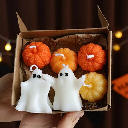 Halloween Ghost Scented Candle – Creative Wax Ghost Candle for Aromatherapy, Home Decoration & Premium Holiday Gifts