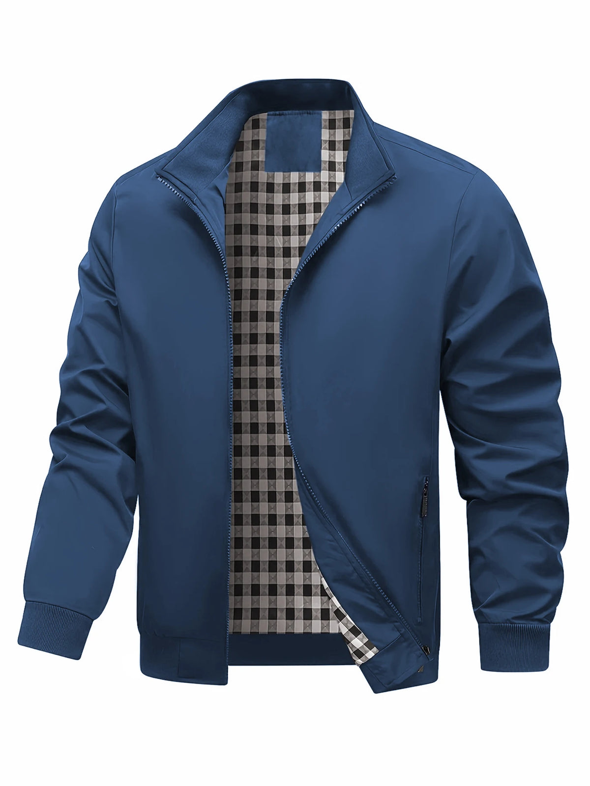 Men’s Plus-Size College-Style Jacket – Trendy Casual Outerwear for Spring & Autumn, Fashionable Everyday Coat