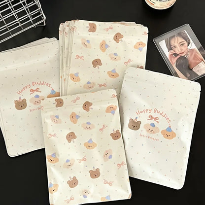 20PCS Cute Bear Self-Sealing Gift Bags for Candy, Cookies, Treats & Holiday Gift Packaging