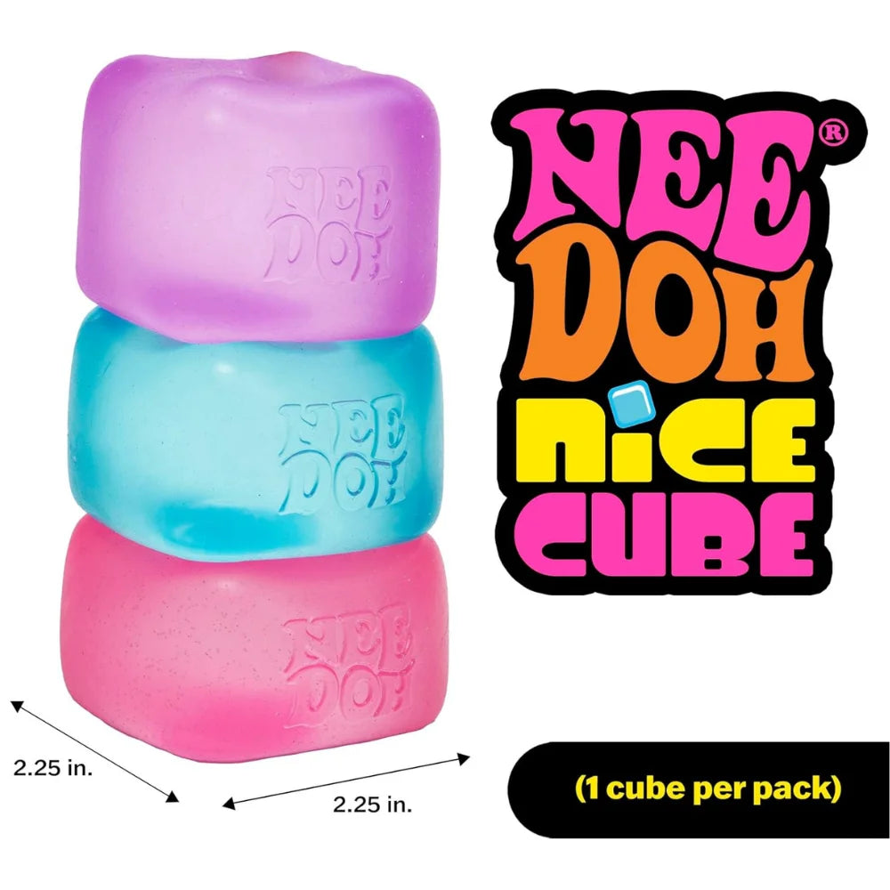 Trending Nee Doh Jellyfish & Cube Squish Toy – Soft Jelly Squeeze Stress Relief Fidget Toy, Sensory NeeDoh for Kids & Adults