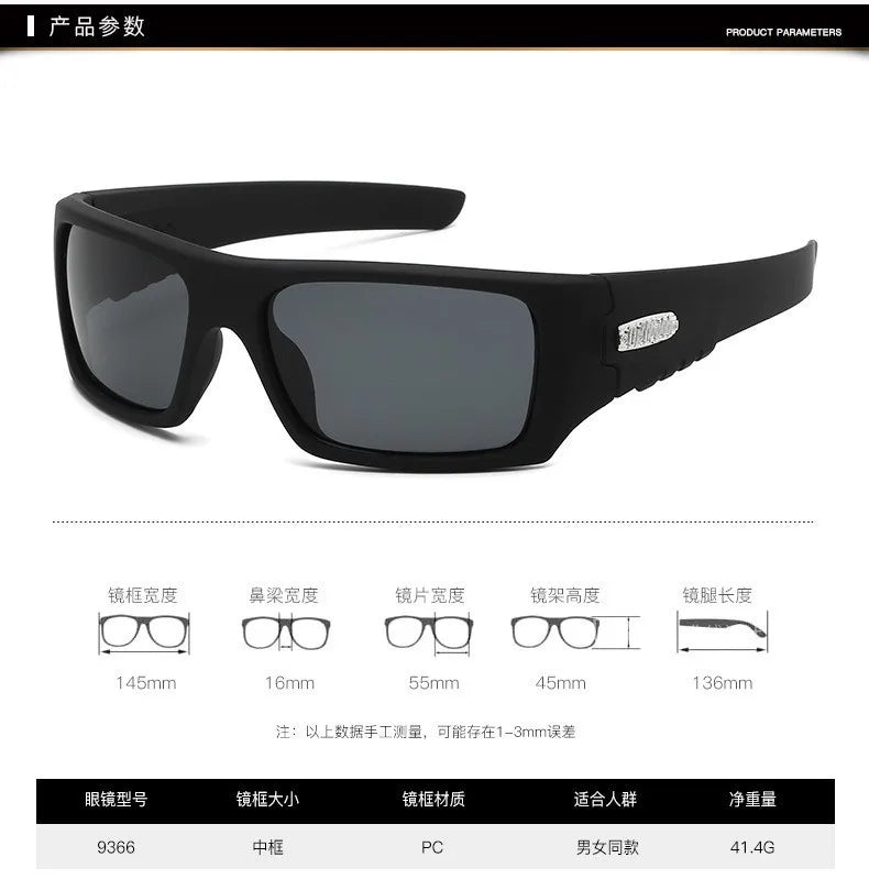 Fashion Square Vintage Sunglasses – Retro Unisex Eyewear for Men & Women with UV400 Protection, Rectangle Frames for Driving & Fishing