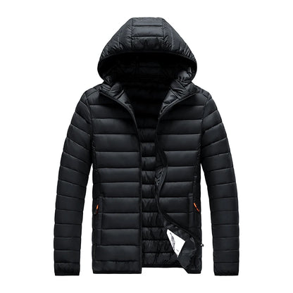 Men’s 8XL Winter Parka Jacket – Warm Waterproof Hooded Coat with Detachable Hood, Casual Autumn & Winter Outerwear