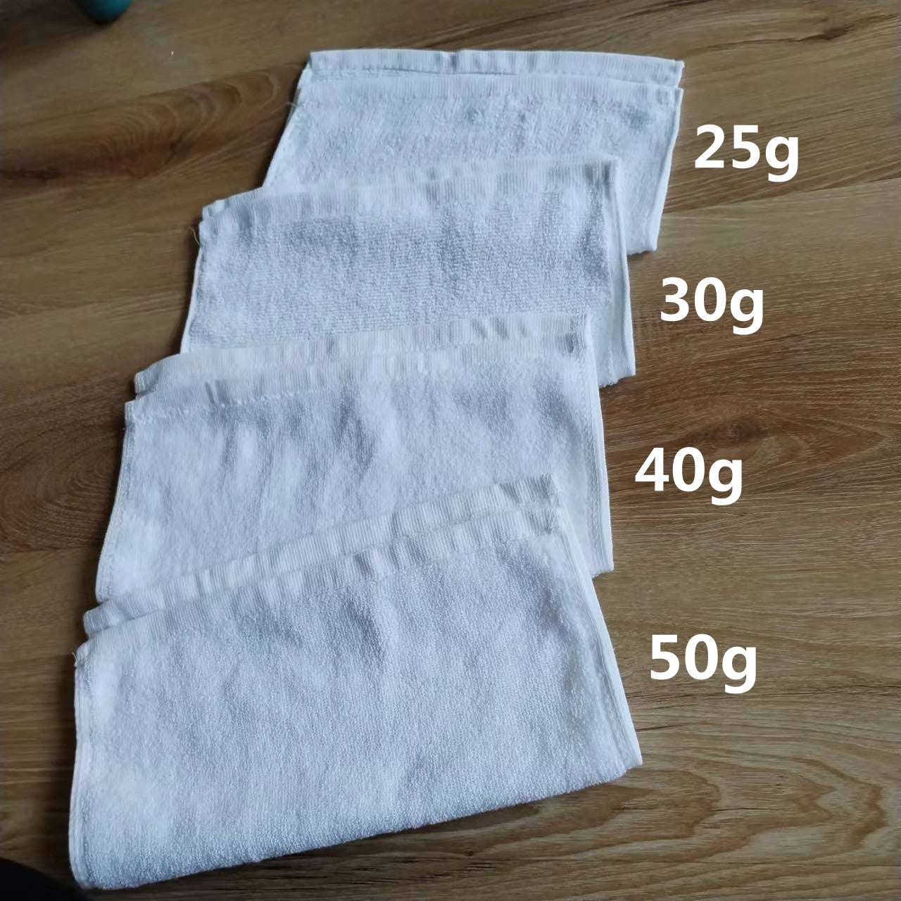 10 Toallas Blancas de Algodón – Pequeñas Toallas de Mano para Cocina, Hotel, Restaurante, Guardería y Salones de Belleza, Suaves y Absorbentes para Uso Doméstico y Comercial