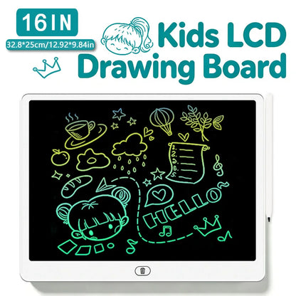 8/11/13/16-Inch LCD Writing Tablet for Kids – Reusable Handwriting Pad, Drawing & Painting Board, Educational Learning Toy for Boys and Girls