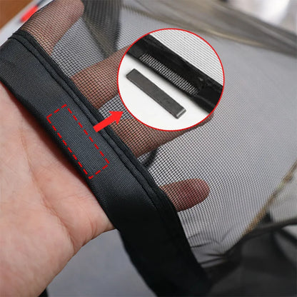 Magnetic Door Screen Mesh with Automatic Closure – Custom Size Mosquito & Insect Proof Door Curtain