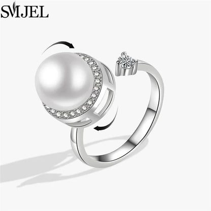 Cherry Blossom Rotating Fidget Spinner Ring – Cute Cat, Bee, Bunny & Butterfly Anti-Anxiety Ring for Women | Adjustable Stress Relief Jewelry