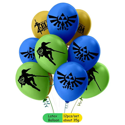 The Legend of Zelda Party Decorations Set – Disposable Tableware Birthday Party Supplies for Kids, Boys, Baby Shower & Gift Toys