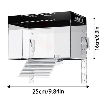 Turtle Tank Basking Platform with Ramp – Over-Tank Reptile Resting Land & Habitat Accessory for Turtles, Easy Climbing & Basking