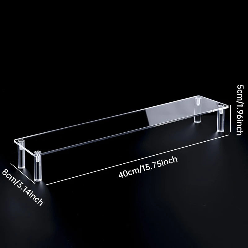 Support d'affichage en acrylique – Présentoir organisateur transparent à 1-5 niveaux pour parfums, poupées, figurines et objets de collection