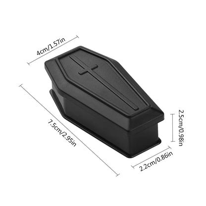 6/12PCS Halloween Coffin Treat Boxes – Plastic Prank Candy Gift Boxes for Trick-or-Treat, Haunted House Decorations, Halloween Parties & DIY Crafts