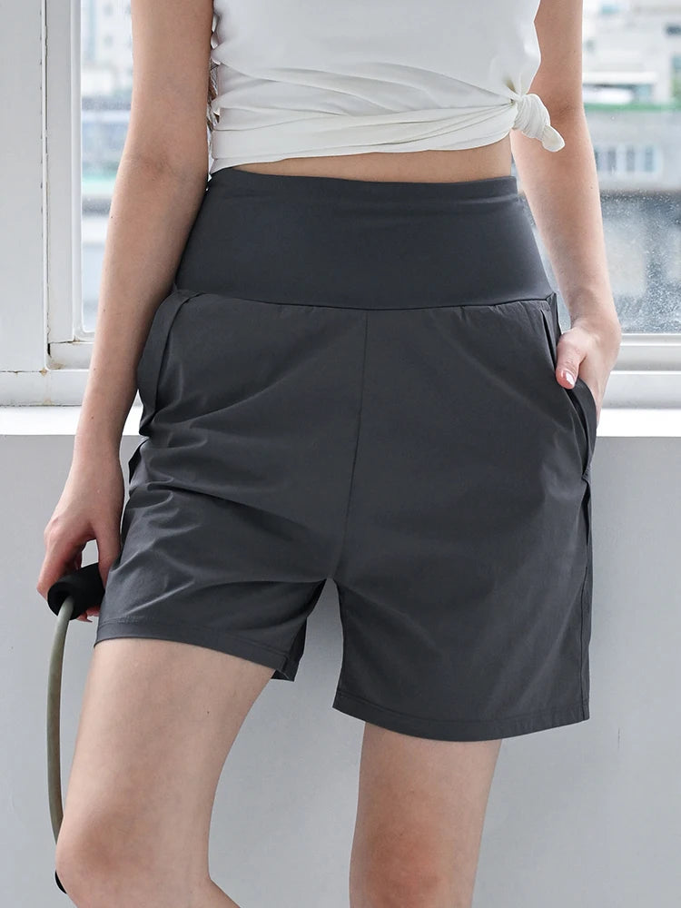 2025 Women's High-Waist A-Line Capri Shorts – Loose-Fit Wide-Leg Summer Casual Pants, Lightweight Comfortable Women's Bottoms