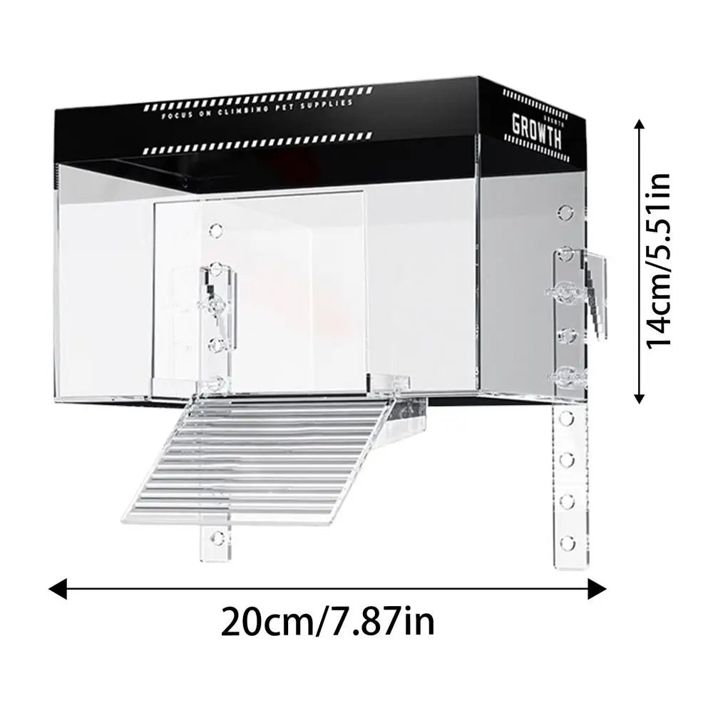 Turtle Tank Basking Platform with Ramp – Over-Tank Reptile Resting Land & Habitat Accessory for Turtles, Easy Climbing & Basking