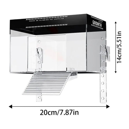 Turtle Tank Basking Platform with Ramp – Over-Tank Reptile Resting Land & Habitat Accessory for Turtles, Easy Climbing & Basking