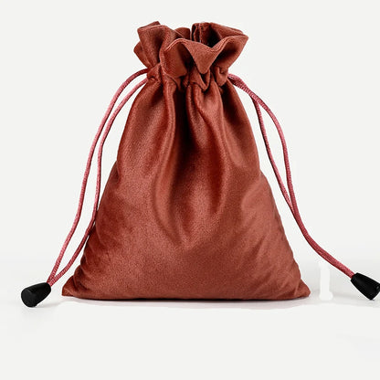 Bolsa de regalo de terciopelo con cordón - Suave, para joyas, bodas, Pascua y Año Nuevo, para envolver, para recuerdos de fiesta y pequeños regalos