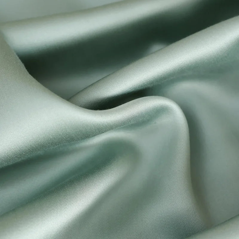 Luxury Mulberry Silk Fitted Sheet – Soft Elastic Mattress Cover for Single, Double, Queen & King Beds