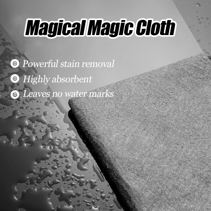 Thick Microfiber Cleaning Cloth – Reusable No Watermark Magic Cleaning Rag, Streak-Free Glass Wipe Towel for Windows, Kitchen, Home & Household Surface Cleaning