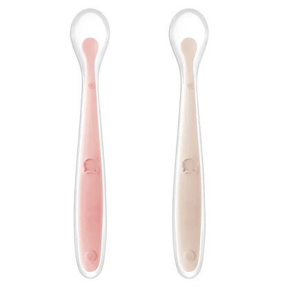 Soft Silicone Baby Feeding Spoon – Gentle Training Spoon for Infants, Toddlers & Baby-Led Weaning