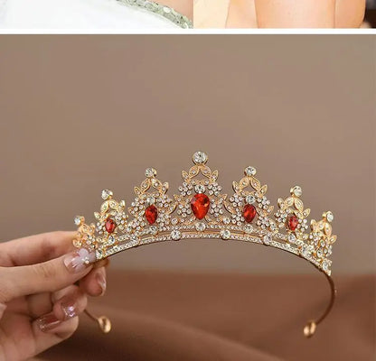 Princess Crystal Tiara Crown for Girls – Elegant Birthday, Dance & Party Hair Accessory