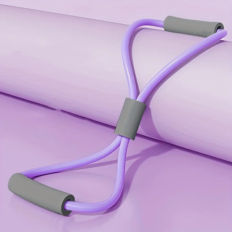 8-Shaped Yoga Resistance Bands – Elastic Exercise Puller & Chest Expander for Bodybuilding, Home Gym Fitness & Full Body Training