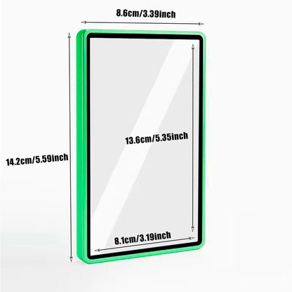 Aluminum Alloy Trading Card Display Case with Stand – Multicolor PSA & BGS Graded Card Protector Holder for Horizontal & Vertical Display