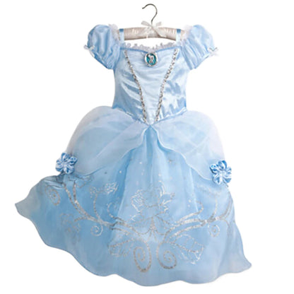 Vestido de disfraz de princesa para niña – Traje de fiesta de cuento de hadas para Halloween, carnaval y regalos de cumpleaños
