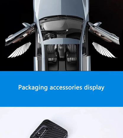 Wireless HD LED Car Door Logo Projector Lights (2/4 Pack) – Battery-Powered Welcome Courtesy Lights, No Wiring Required