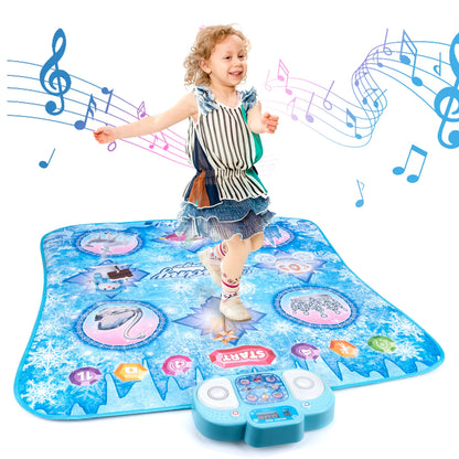 Kids Electronic Dance Mat – Double Player Music Dance Pad with 9 Levels Educational Toy