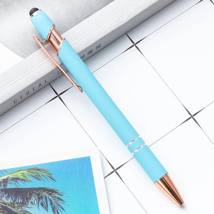 Metal Ballpoint Pen with Stylus Tip – Touch Screen Writing Pen for Office, School & Stationery, Custom Logo & Name Gift