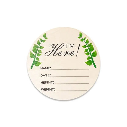7PCS Newborn Milestone Wooden Cards – Baby Monthly Growth Announcement Props, Baby Shower Gift for Boys & Girls, Pregnancy Photography Accessories for First Year Memories & Photo Sessions